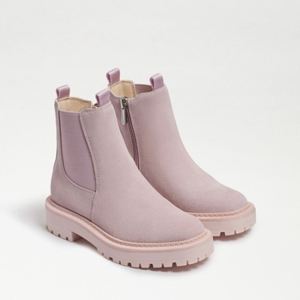 Light Lilac Suede kids Boots